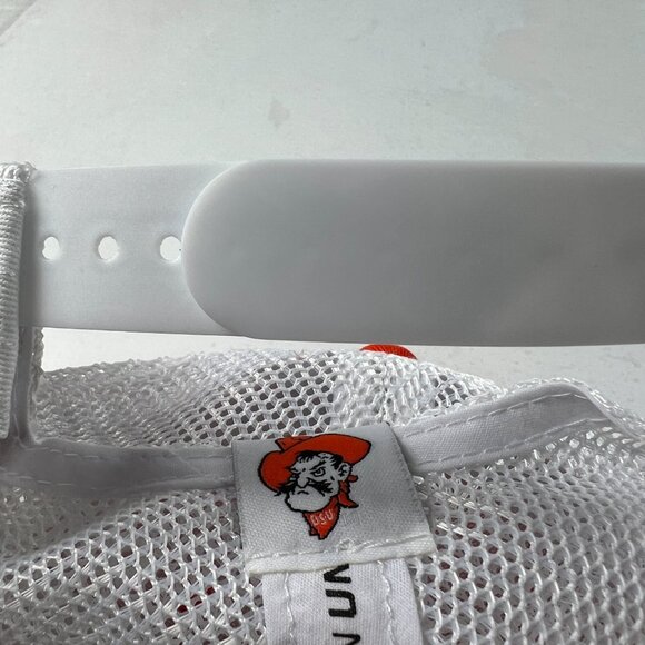 Top Of The World Oklahoma State Cowboys Mesh Snap Back Hat Orange & White Cap - Picture 8 of 13